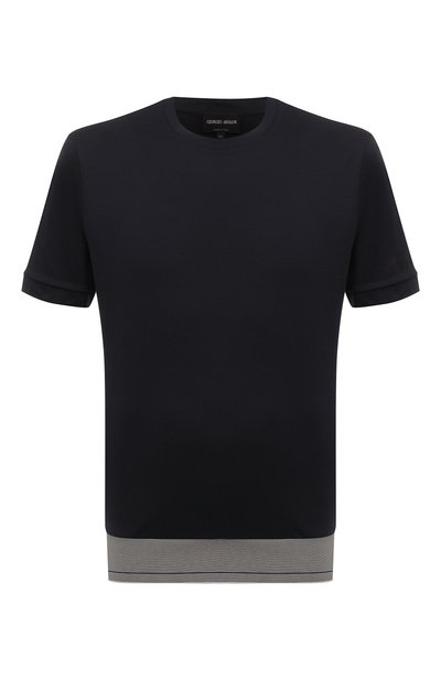 Мужская хлопковая футболка GIORGIO ARMANI, арт. 3DSM52/SJFBZ