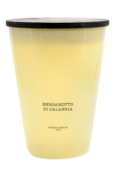 Свеча bergamotto di calabria (3500g) CERERIA MOLLA 1899 бесцветного цвета, арт. 8424405050002 | Фото 1 (Региональные ограничения белый список (Axapta Mercury): Не проставлено; Нос: Не проставлено; Ограничения доставки: flammable)