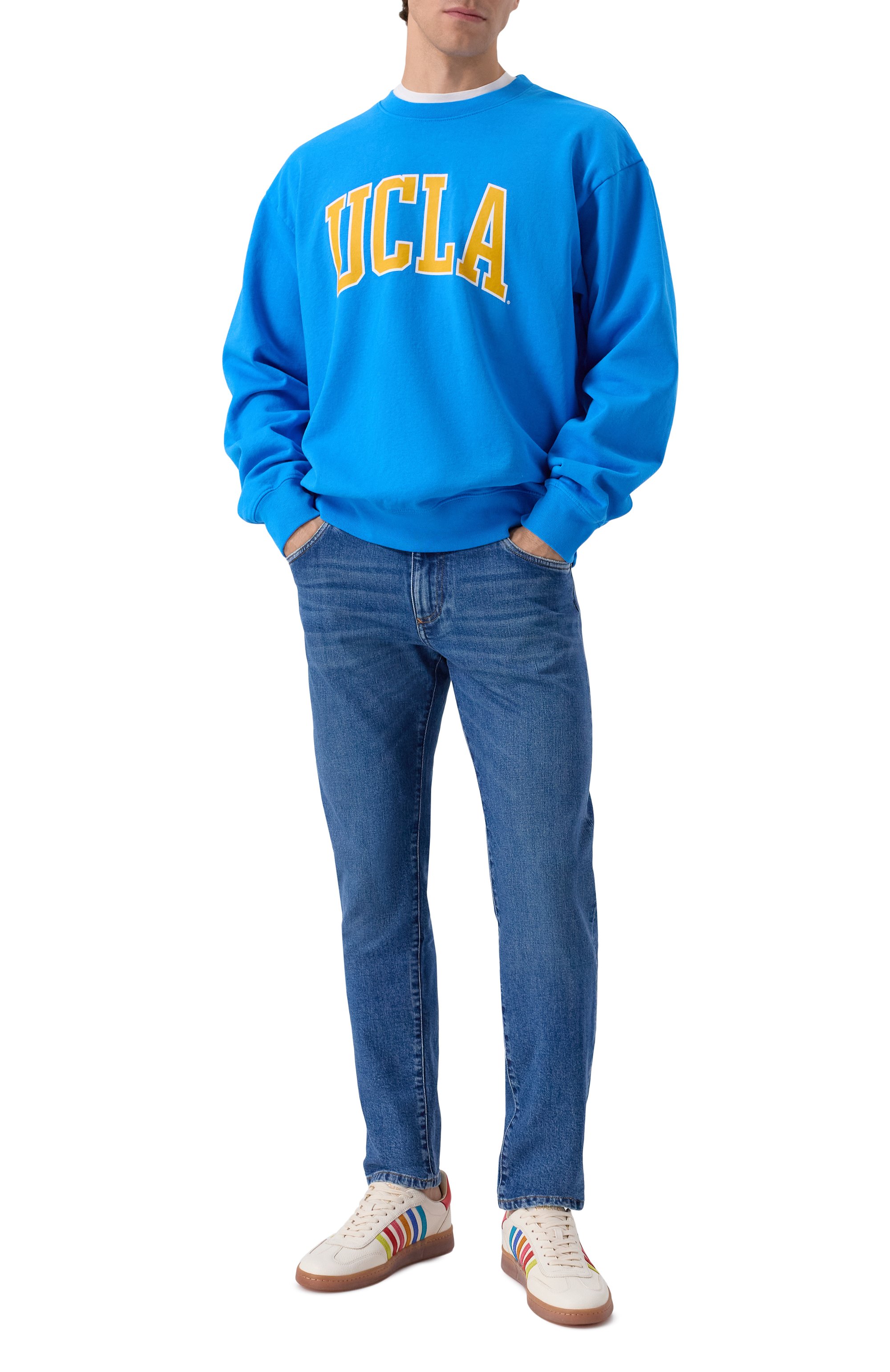 Хлопковый свитшот sporty & rich x ucla SPORTY AND RICH, арт. ST071615637BL116, фото 2