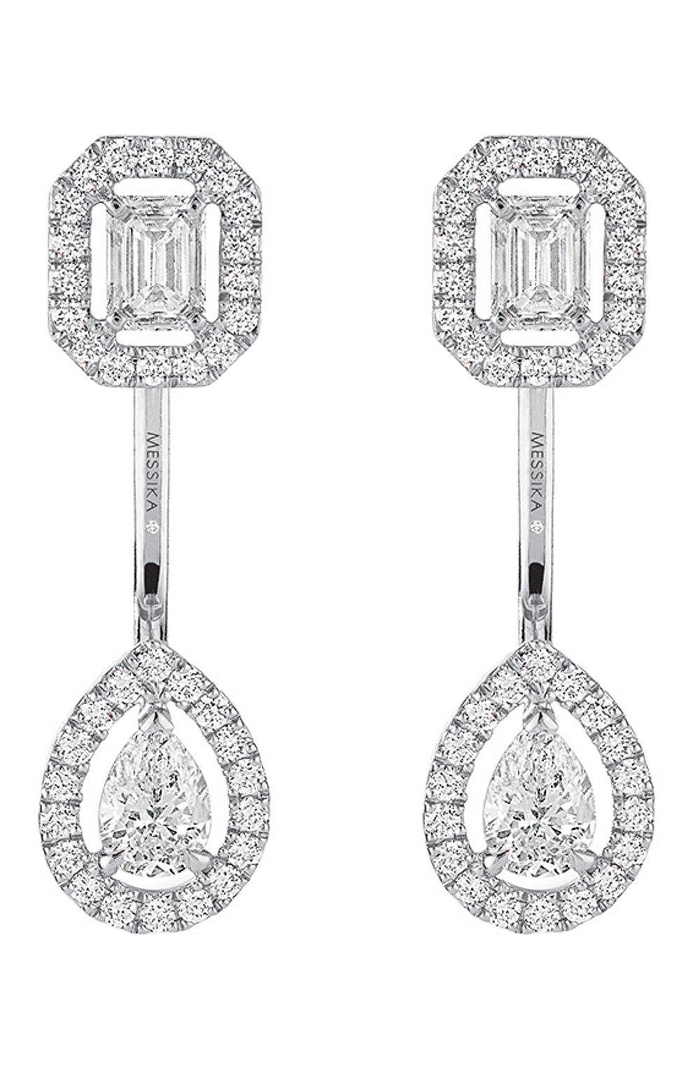 Серьги MESSIKA бесцветного цвета по цене 1040000 руб., арт. 06504-WG, фото 1 Серьги MESSIKA, арт. 06504-WG, фото 1