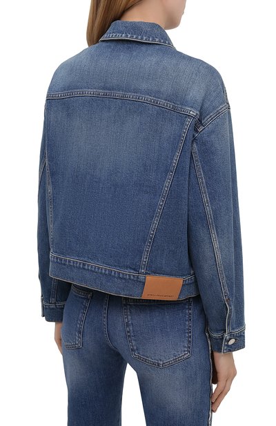 Джинсовая куртка STELLA MCCARTNEY синего цвета по цене 94850 руб., арт. 603705/S0H47, фото 4 Джинсовая куртка STELLA MCCARTNEY, арт. 603705/S0H47, фото 4