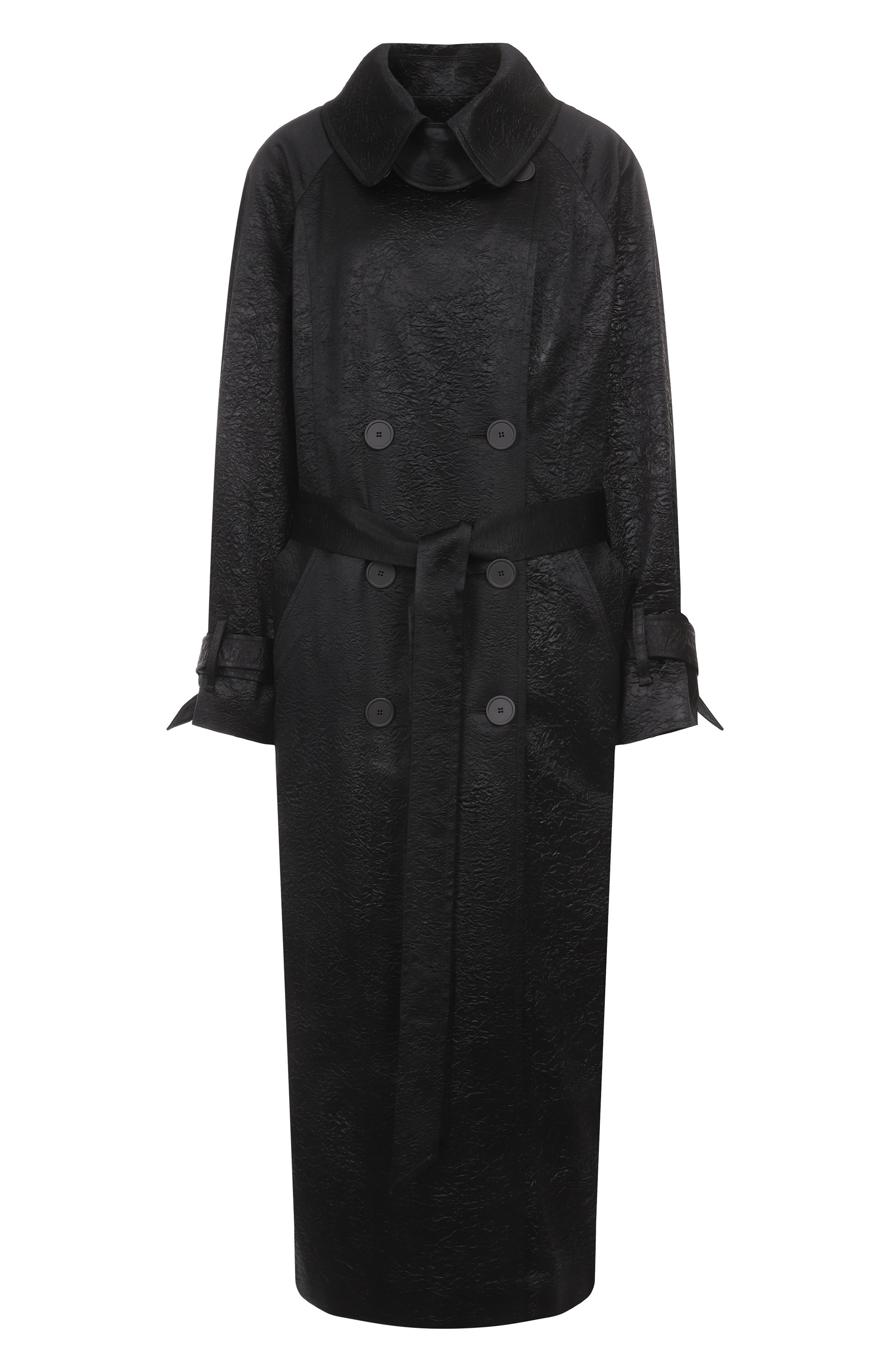 Тренч CHAPURIN черного цвета по цене 164000 руб., арт. CT/20380/255495-М, фото 1 Тренч CHAPURIN, арт. CT/20380/255495-М, фото 1