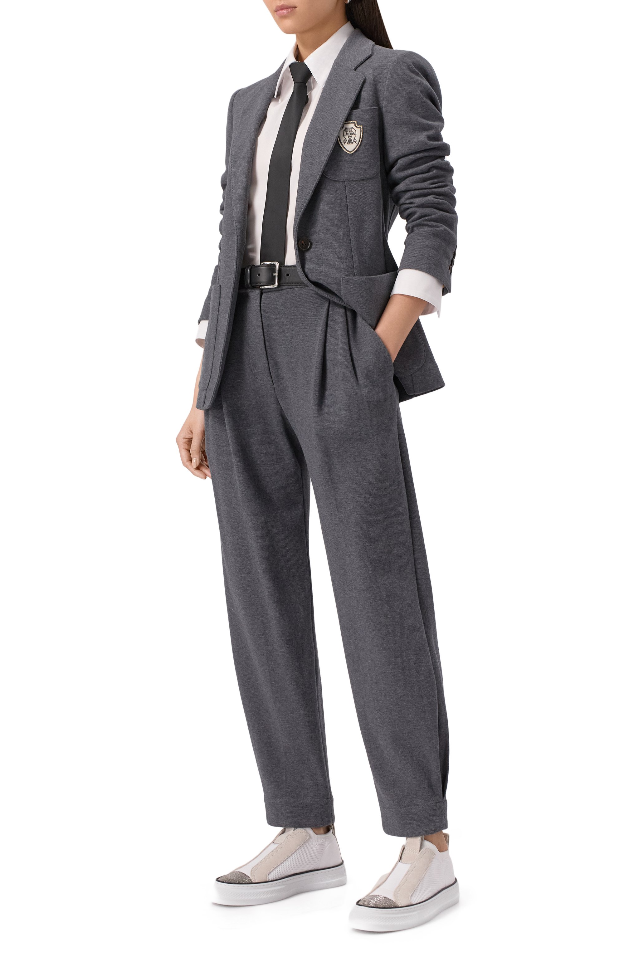 Текстильные кеды BRUNELLO CUCINELLI, арт. MZ49G2940, фото 2