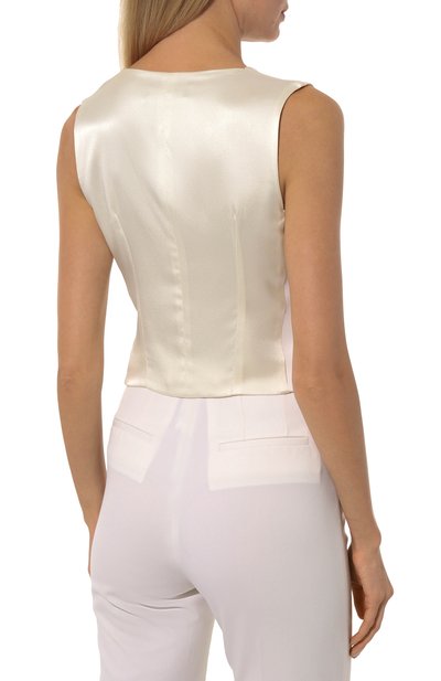 Жилет из шерсти и шелка DOLCE & GABBANA, арт. F79H5T/GDCJH, фото 4