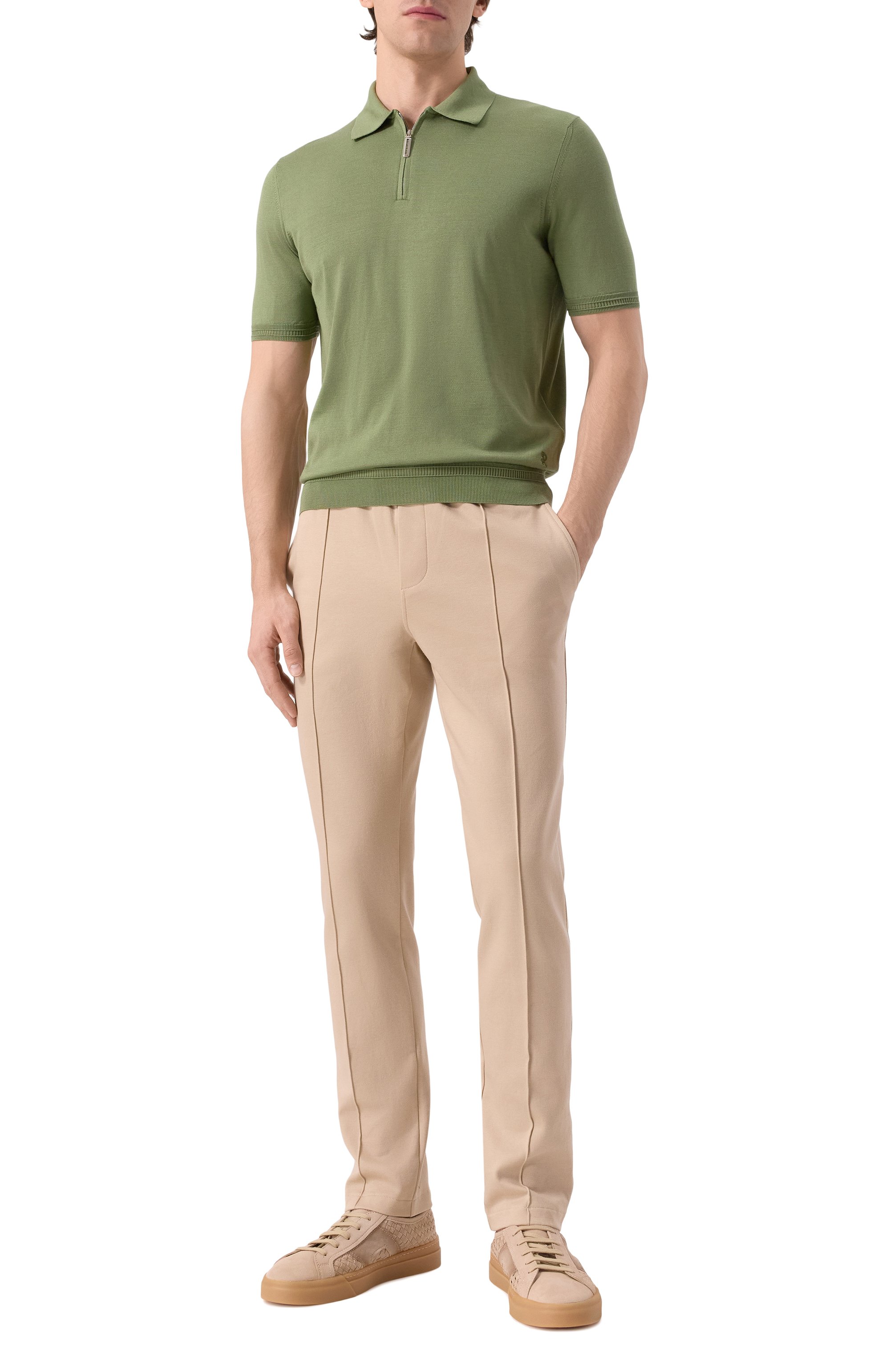 Хлопковые брюки CAPOBIANCO, арт. 18M707.TS00., фото 2