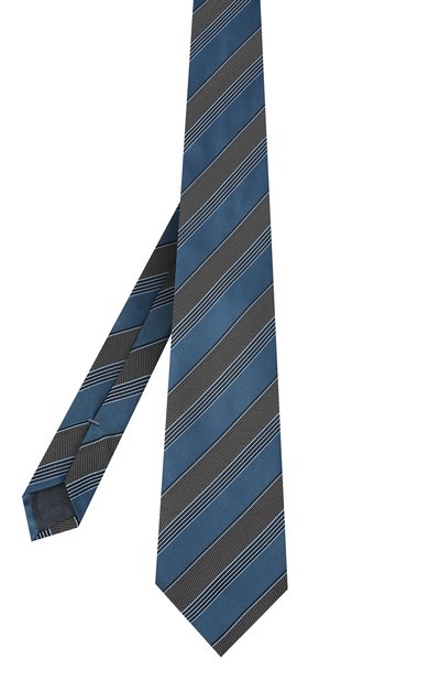 Шелковый галстук ZEGNA синего цвета по цене 23700 руб., арт. Z8D75/1XW, фото 2 Шелковый галстук ZEGNA, арт. Z8D75/1XW, фото 2