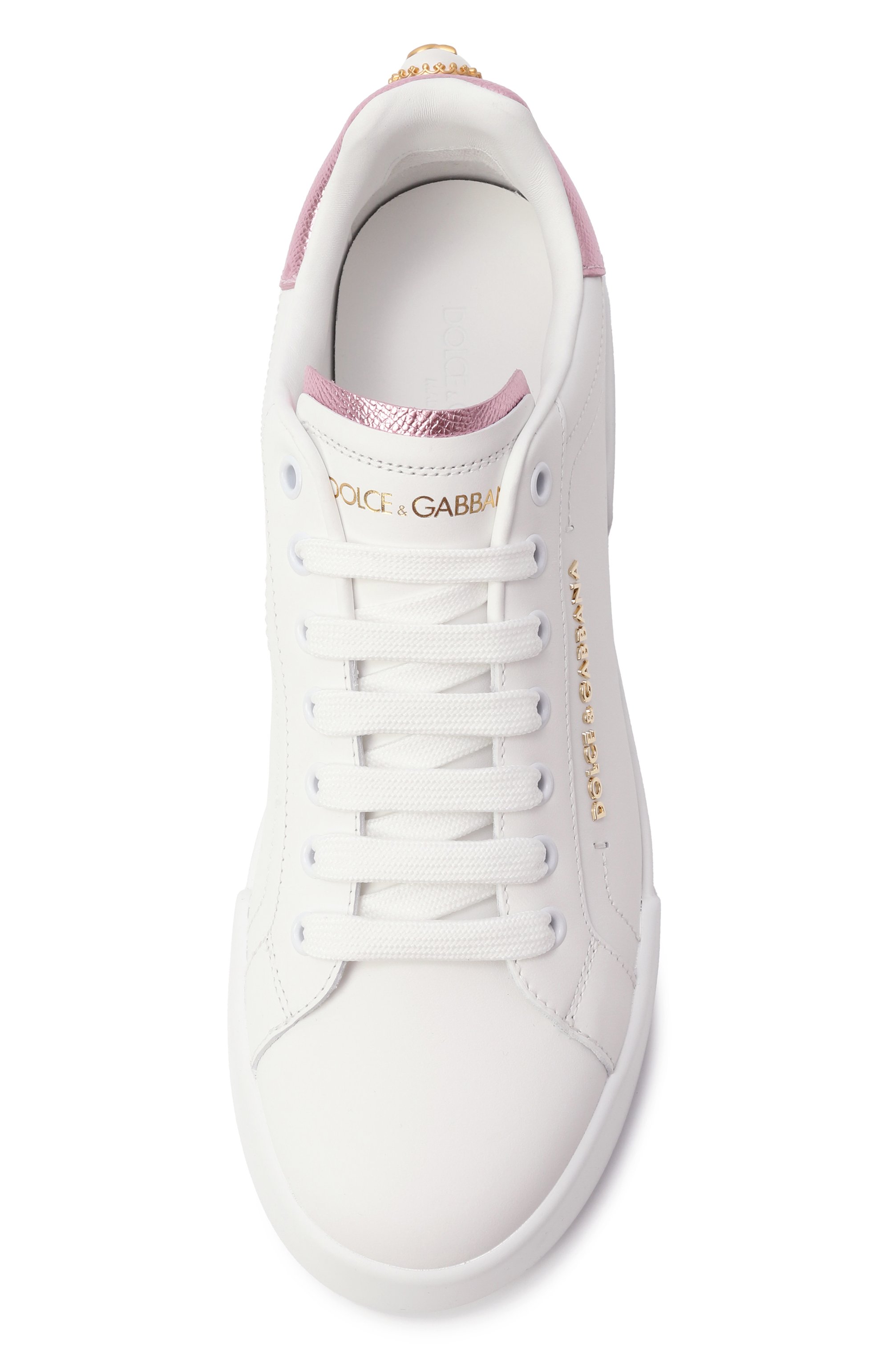 Кожаные кеды portofino DOLCE & GABBANA, арт. CK2329/AN298, фото 6