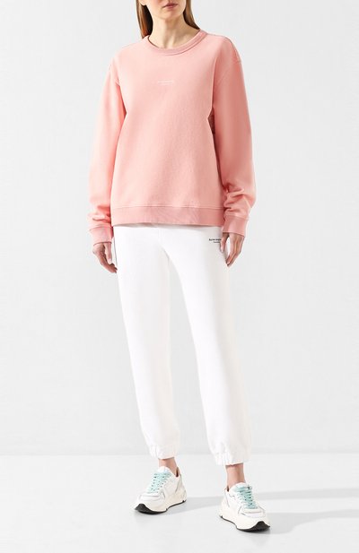 Хлопковый свитшот ACNE STUDIOS розового цвета по цене 35300 руб., арт. AI0045, фото 2 Хлопковый свитшот ACNE STUDIOS, арт. AI0045, фото 2