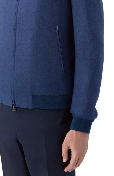 Бомбер из шелка и шерсти CORNELIANI, арт. 27L588/2718266, фото 5