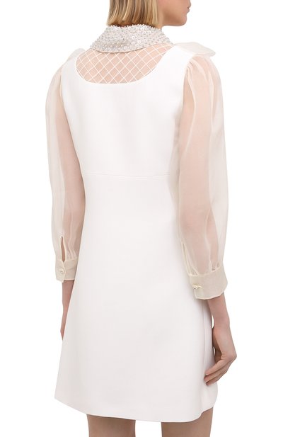 Платье из шелка и вискозы MIU MIU, арт. MF3858-1E4D-F0K74, фото 4