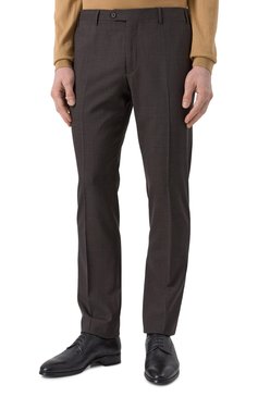 Мужской шерстяной костюм CORNELIANI темно-коричневого цвета, арт. 25X007-2518425_SET | Фото 6 (Материал сплава: Проставлено; Материал внешний: Шерсть; Драгоценные камни: Проставлено; Рукава: Длинные; Костюмы М: Однобортный; Стили: Классический)