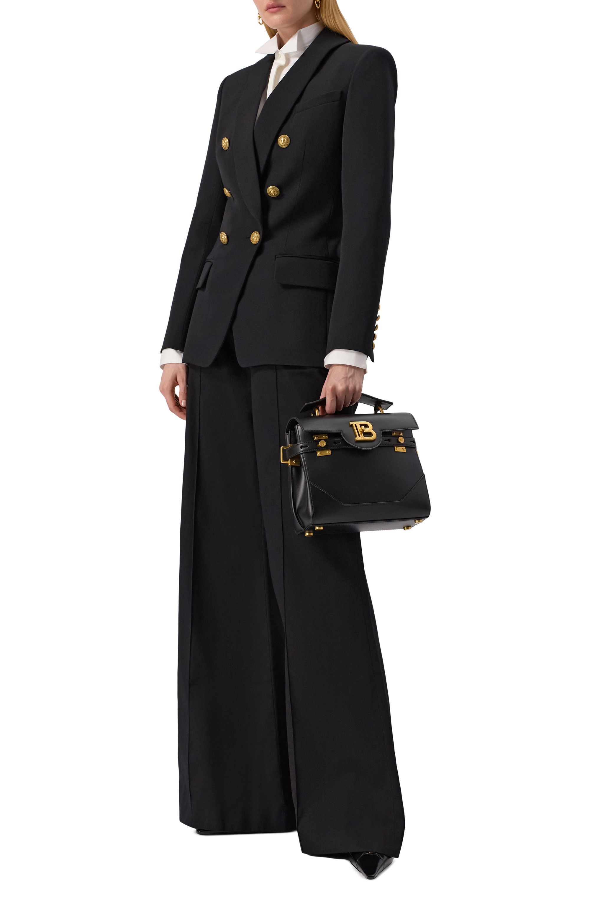 Сумка b-buzz 23 BALMAIN черного цвета по цене 219000 руб., арт. DN1DB526/LAVE, фото 7 Сумка b-buzz 23 BALMAIN, арт. DN1DB526/LAVE, фото 7