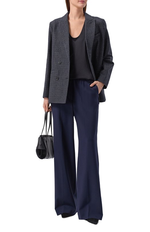 Шерстяные брюки Weekend Max Mara MALL0 Синий  MALL0 Фото 2