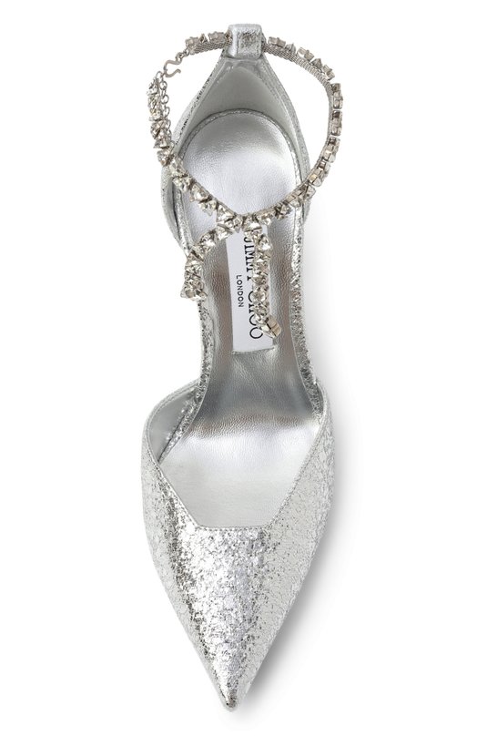 Кожаные туфли Stevie 100 Jimmy Choo STEVIE100HTJ Серебряный  STEVIE100HTJ Фото 6