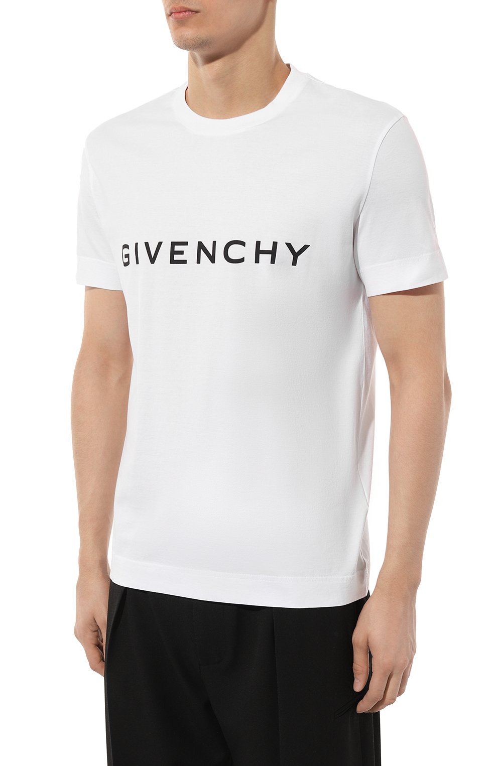 Хлопковая футболка GIVENCHY, арт. BM716G3YAC, фото 3