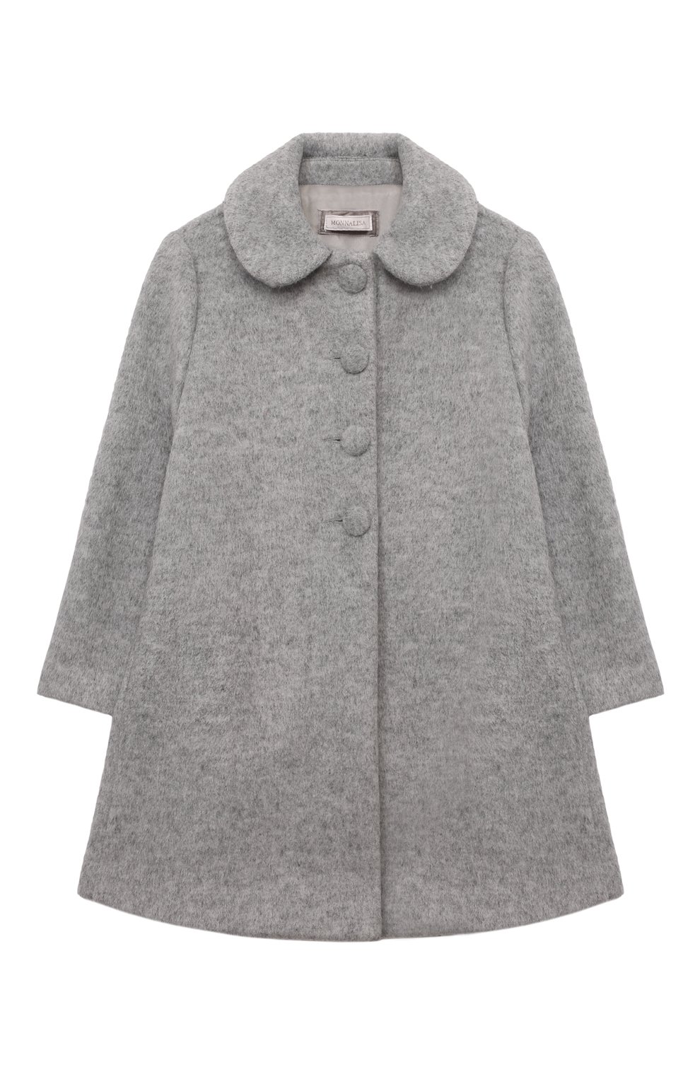 Пальто MONNALISA серого цвета по цене 41200 руб., арт. 19D108NP, фото 1 Пальто MONNALISA, арт. 19D108NP, фото 1