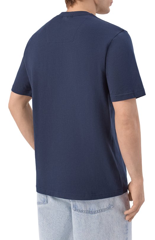 Хлопковая футболка Aeronautica Militare TS2531UJ00641 Синий  TS2531UJ00641 Фото 4