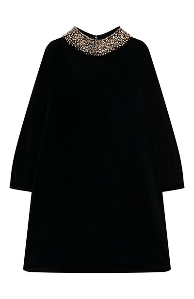 Бархатное платье IL GUFO, арт. A24VL595V0016/10A-14A