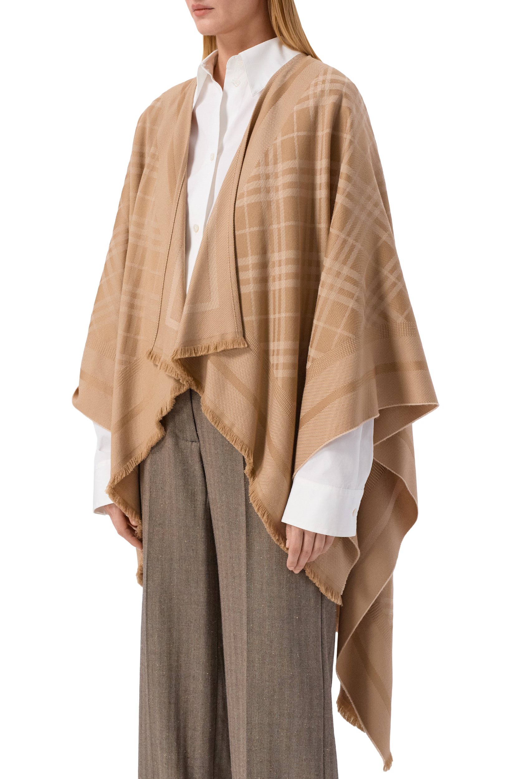 Пончо из шерсти и кашемира BURBERRY, арт. 8126969, фото 3