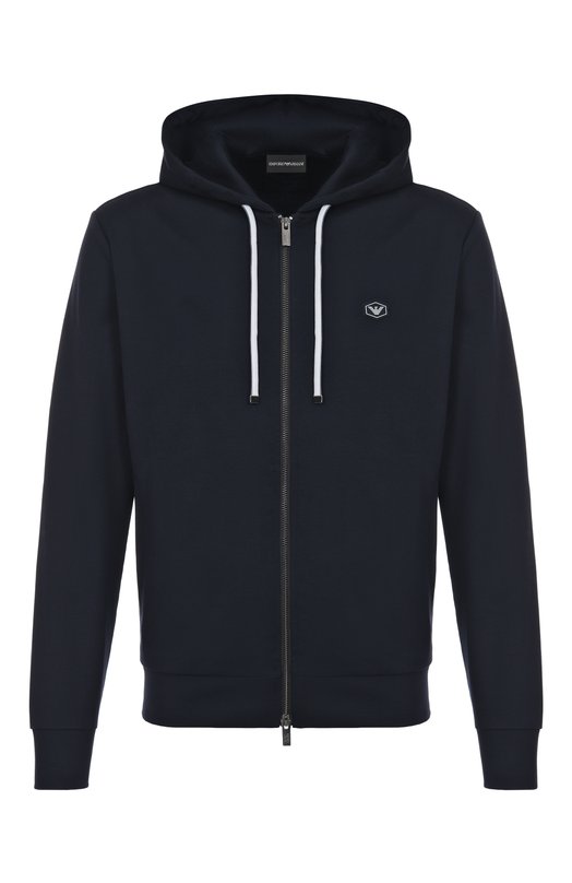 Хлопковая толстовка Emporio Armani 8N1MG0/1JBTZ Синий 8N1MG0/1JBTZ
