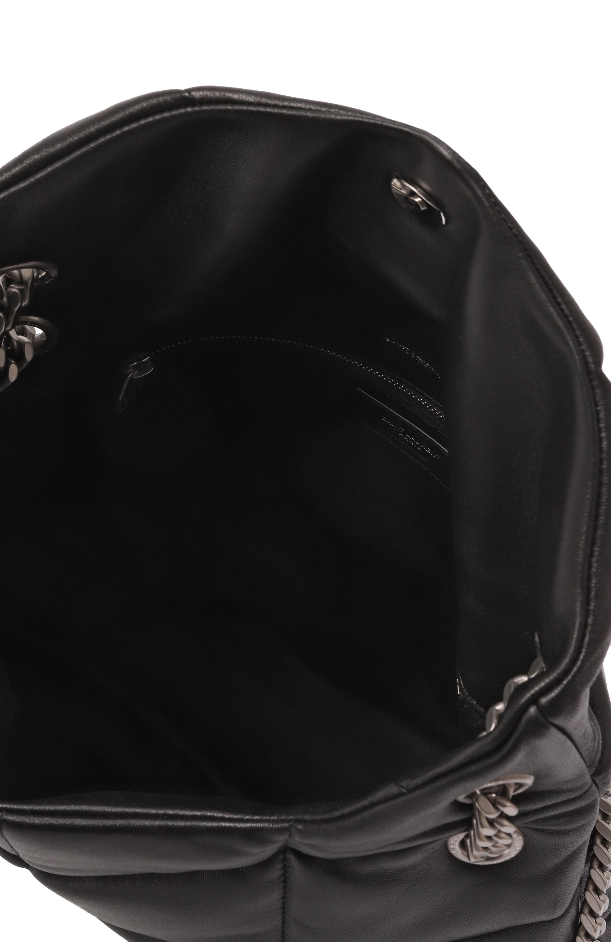 Сумка puffer loulou medium SAINT LAURENT черного цвета по цене 454500 руб., арт. 577475/1EL00, фото 5 Сумка puffer loulou medium SAINT LAURENT, арт. 577475/1EL00, фото 5