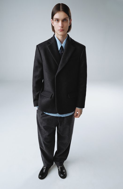 Шерстяные брюки Jil Sander J47KA0016/J40119 Серый  J47KA0016/J40119 Фото 7