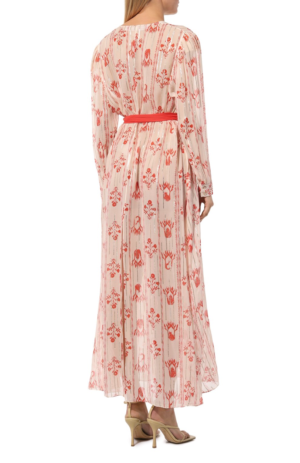 Шелковое платье ULYANA SERGEENKO кремового цвета по цене 150000 руб., арт. ABM002SS23Morocco3087т22, фото 4 Шелковое платье ULYANA SERGEENKO, арт. ABM002SS23Morocco3087т22, фото 4