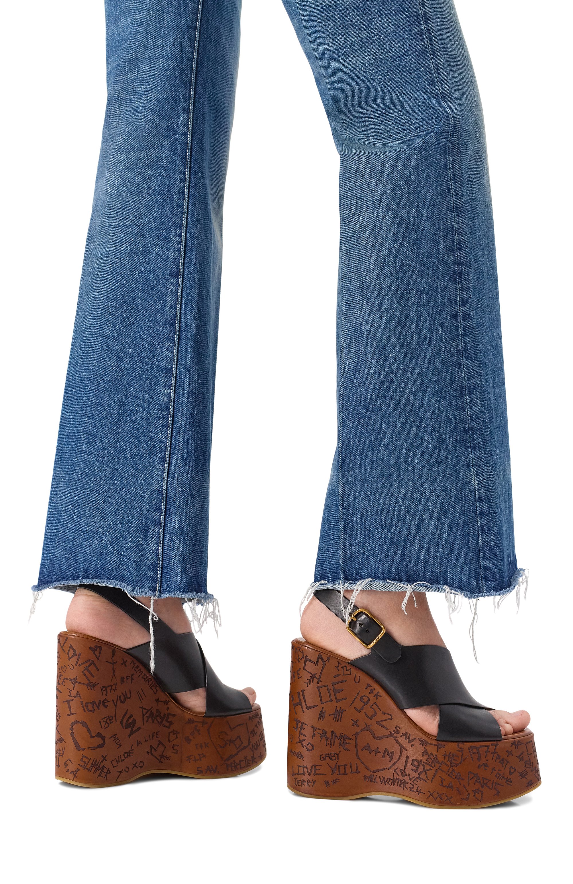 Кожаные босоножки maxime CHLOÉ, арт. CHC24A02YLU, фото 3