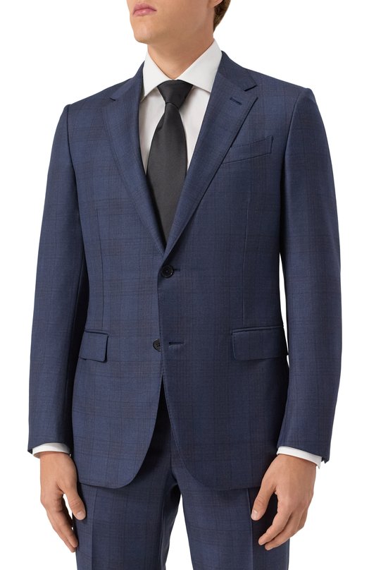 Шерстяной костюм Zegna 221225/R822052A8 Синий  221225/R822052A8 Фото 2
