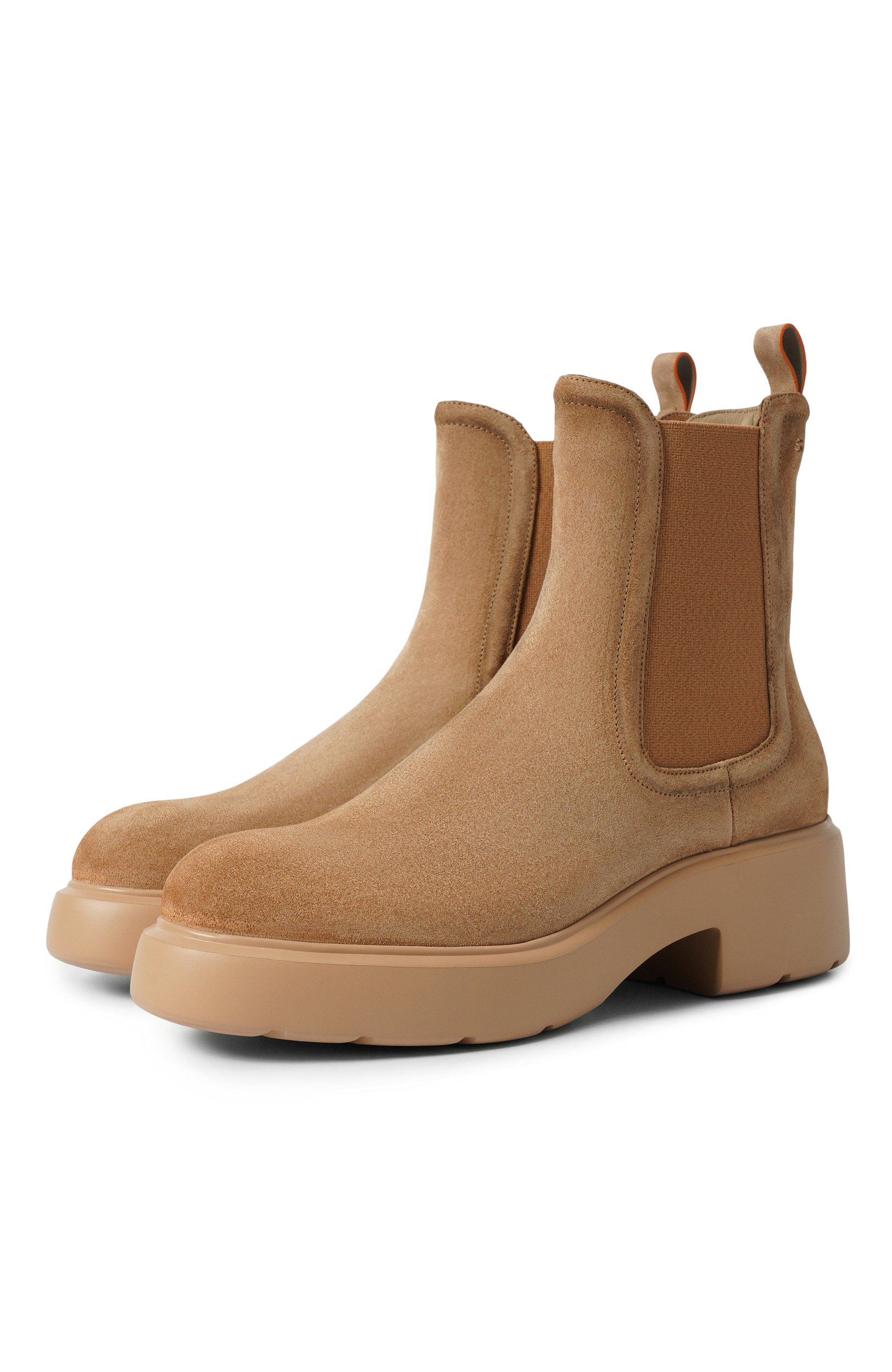 Замшевые челси easy SANTONI бежевого цвета по цене 112000 руб., арт. WTEG72486PKVHHLW, фото 1 Замшевые челси easy SANTONI, арт. WTEG72486PKVHHLW, фото 1