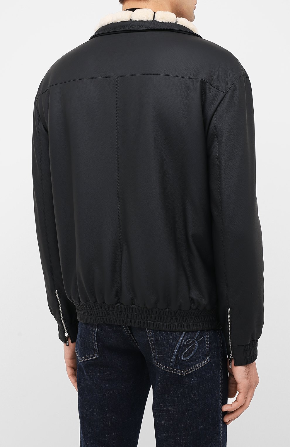 Кожаный бомбер ZILLI, арт. MAS-GALIE-01960/0003, фото 4