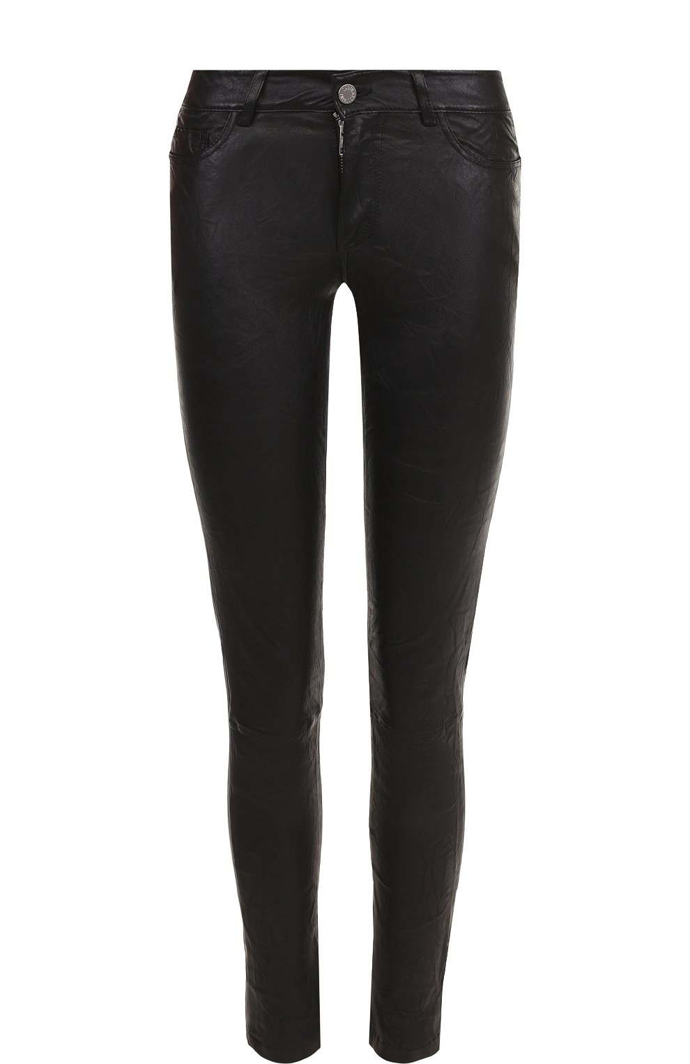 Однотонные кожаные брюки-скинни ZADIG AND VOLTAIRE, арт. WFCU1408F, фото 1