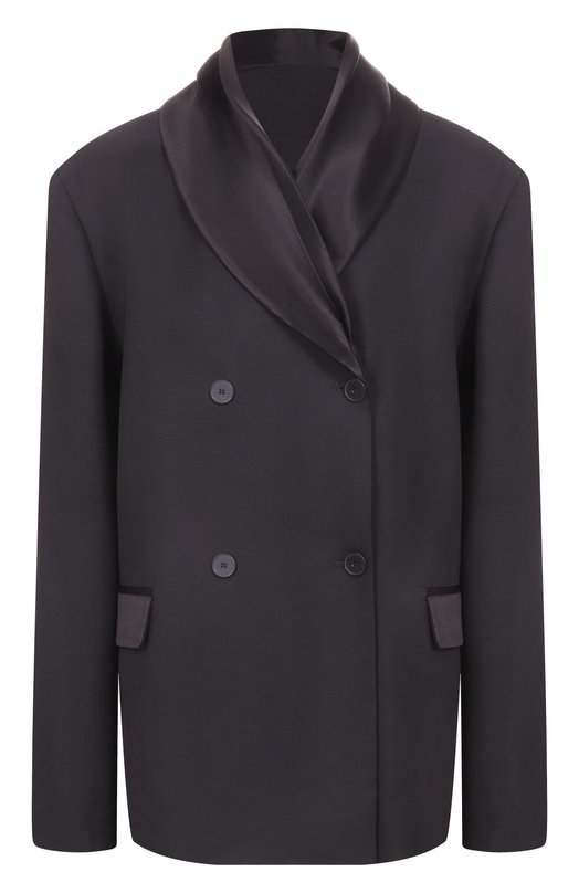 Жакет из вискозы и шерсти Loulou de Saison JIHA Чёрный JIHA