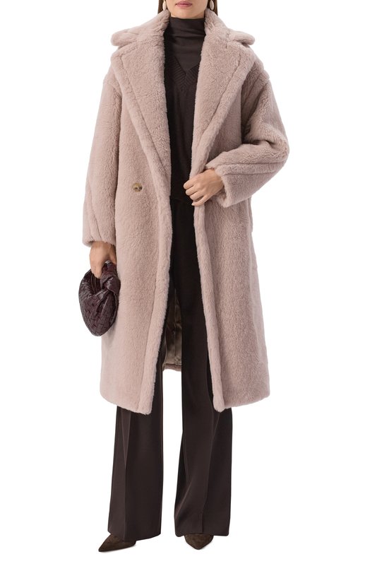 Шуба из экомеха Max Mara TEDGIRL Бежевый  TEDGIRL Фото 2