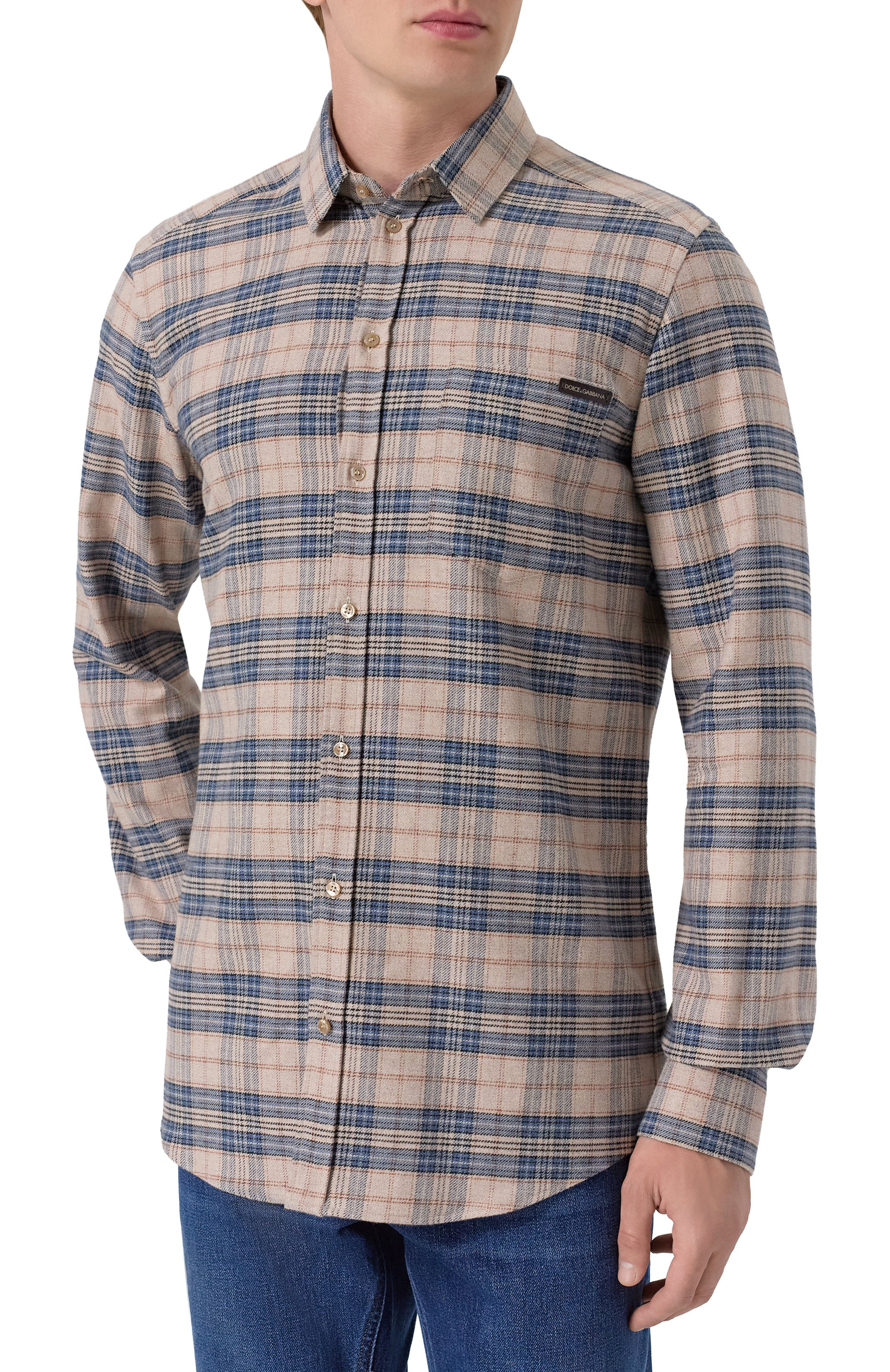 Хлопковая рубашка DOLCE & GABBANA, арт. G5JZ9T/FQ6M6, фото 3