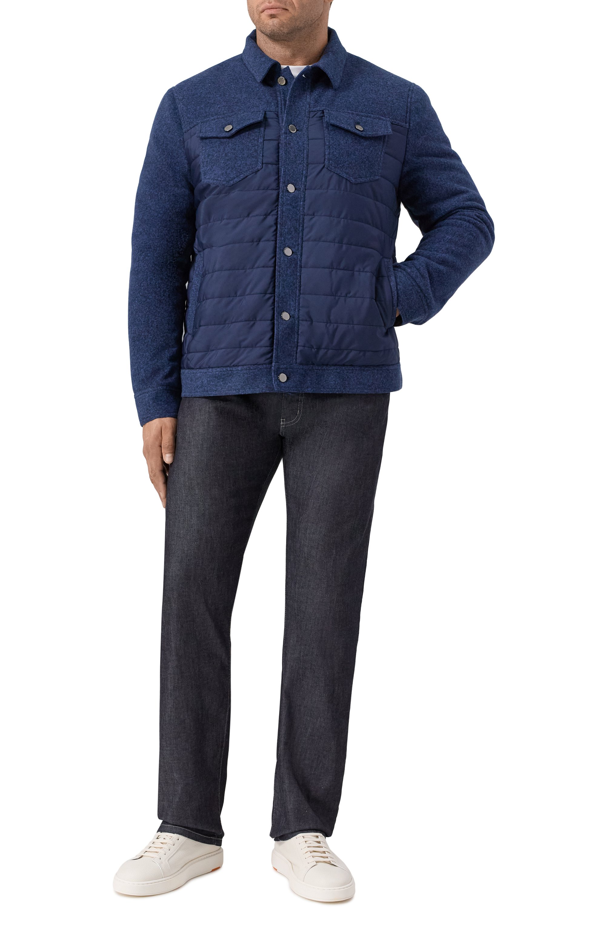 Комбинированная куртка CAPOBIANCO, арт. 19M183.FSNY./58, фото 2