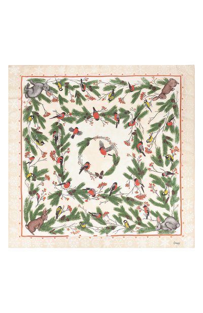 Шелковый платок зимний лес GOURJI, арт. 91133437/61172, фото 4