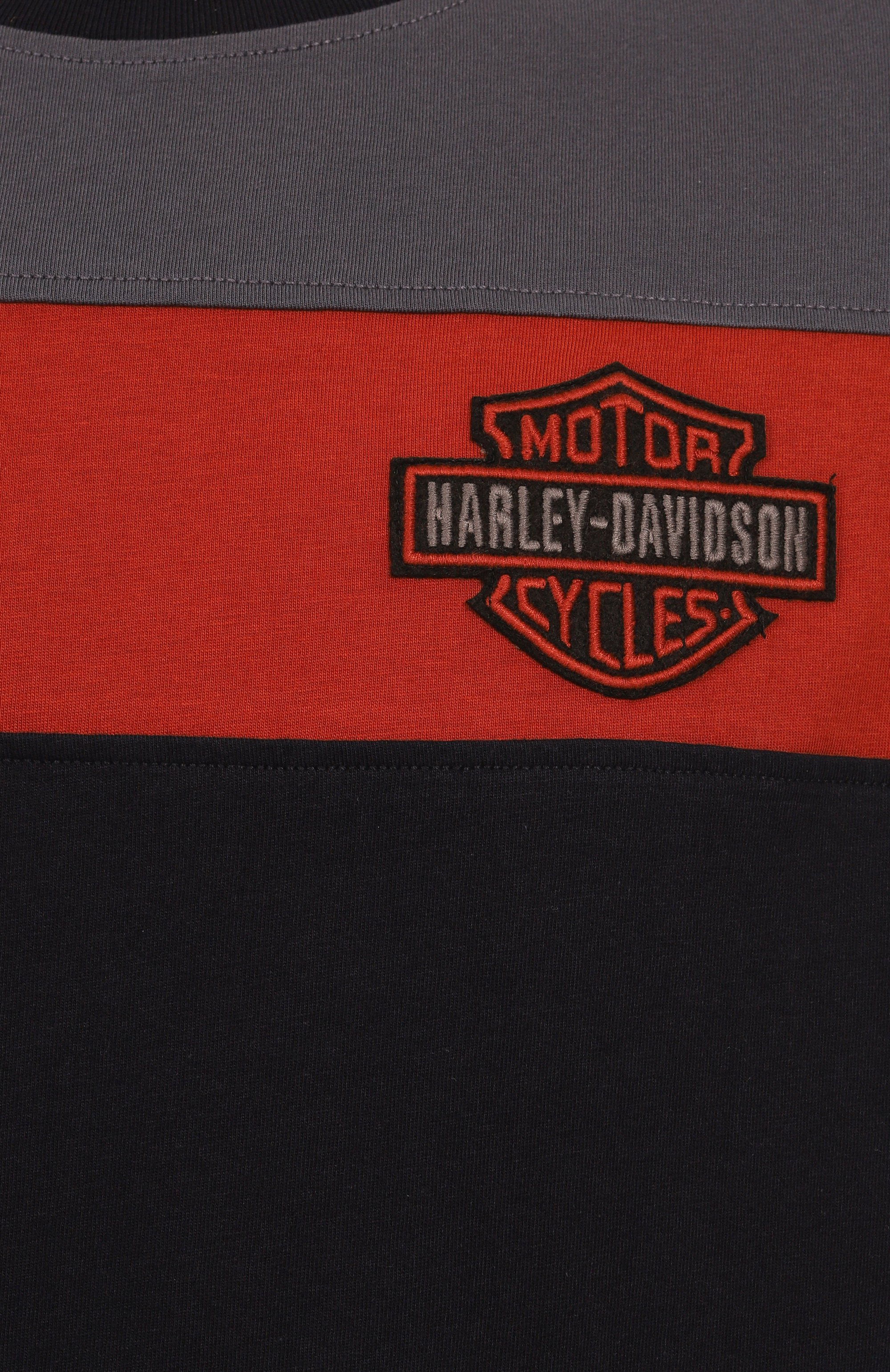 Хлопковая футболка HARLEY-DAVIDSON черного цвета по цене 23100 руб., арт. 99064-21VM, фото 6 Хлопковая футболка HARLEY-DAVIDSON, арт. 99064-21VM, фото 6