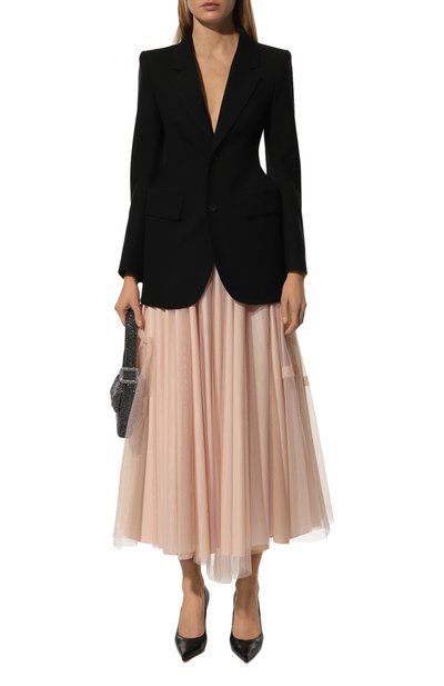 Юбка ALEXANDER MCQUEEN розового цвета по цене 155500 руб., арт. 659364/QEACR, фото 2 Юбка ALEXANDER MCQUEEN, арт. 659364/QEACR, фото 2