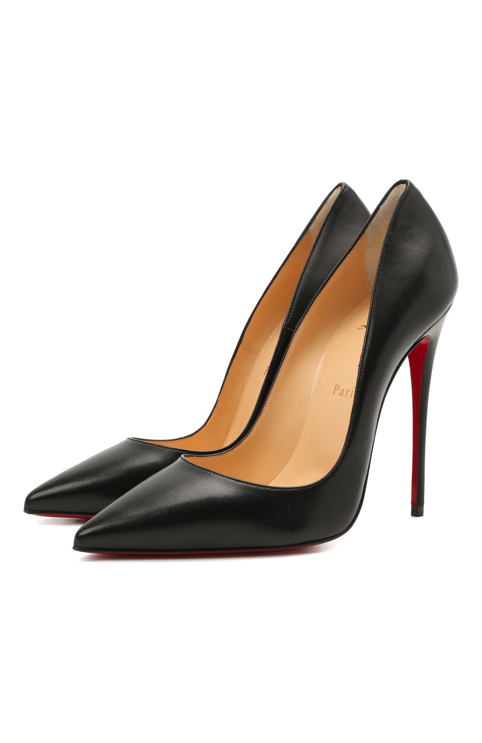 Женские черные кожаные туфли so kate 120 CHRISTIAN LOUBOUTIN