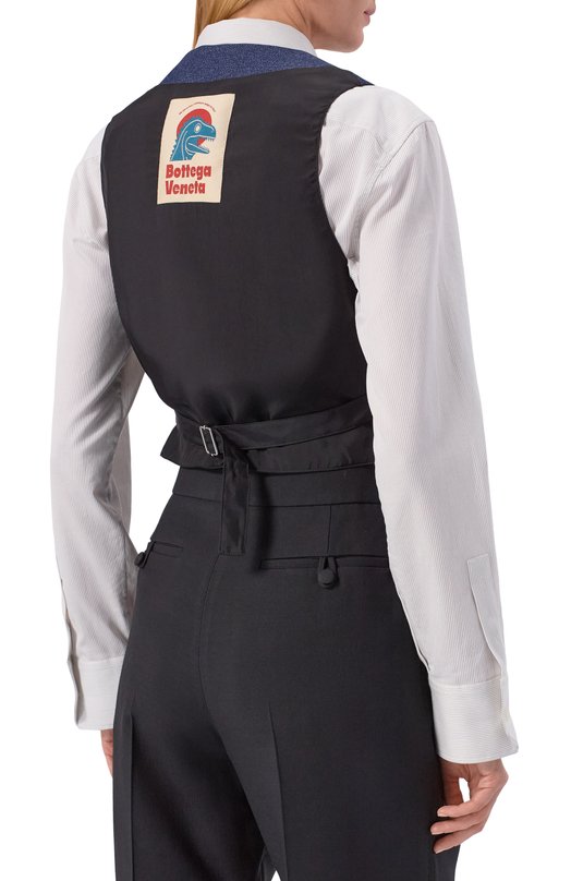 Шерстяной жилет Bottega Veneta 834988/V5VQ0 Синий  834988/V5VQ0 Фото 4