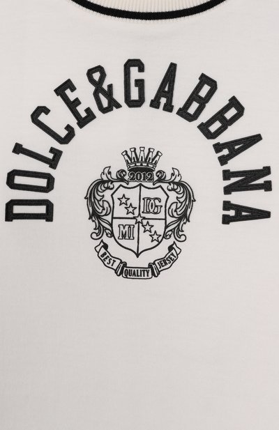 Хлопковая футболка DOLCE & GABBANA, арт. L4JTHV/G7PT0, фото 3