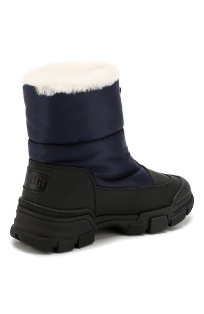 Утепленные ботинки GALLUCCI темно-синего цвета по цене 19850 руб., арт. J30070BM/TR S S G0M G0M/TNB, фото 3 Утепленные ботинки GALLUCCI, арт. J30070BM/TR S S G0M G0M/TNB, фото 3