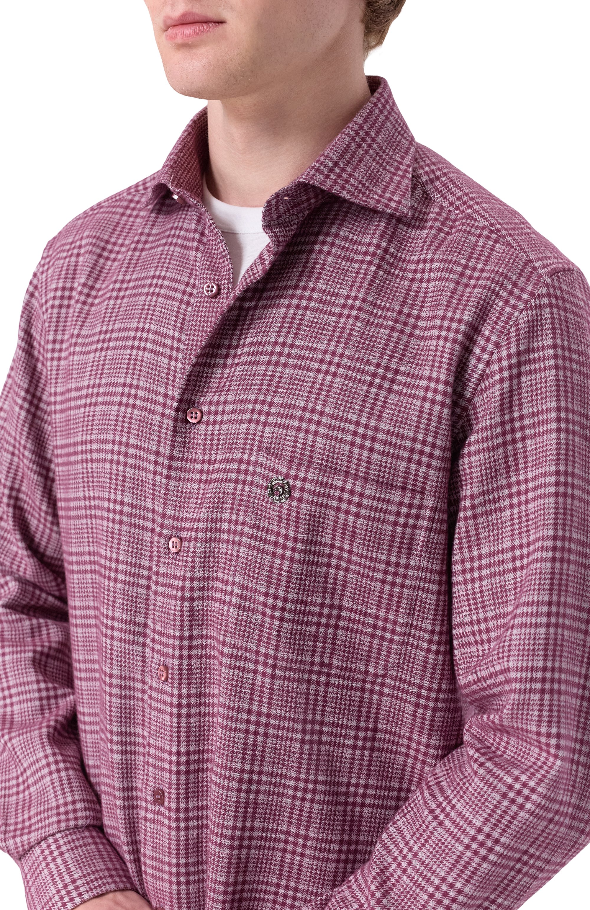 Рубашка из хлопка и кашемира STEFANO RICCI, арт. MC007960/R3064, фото 5