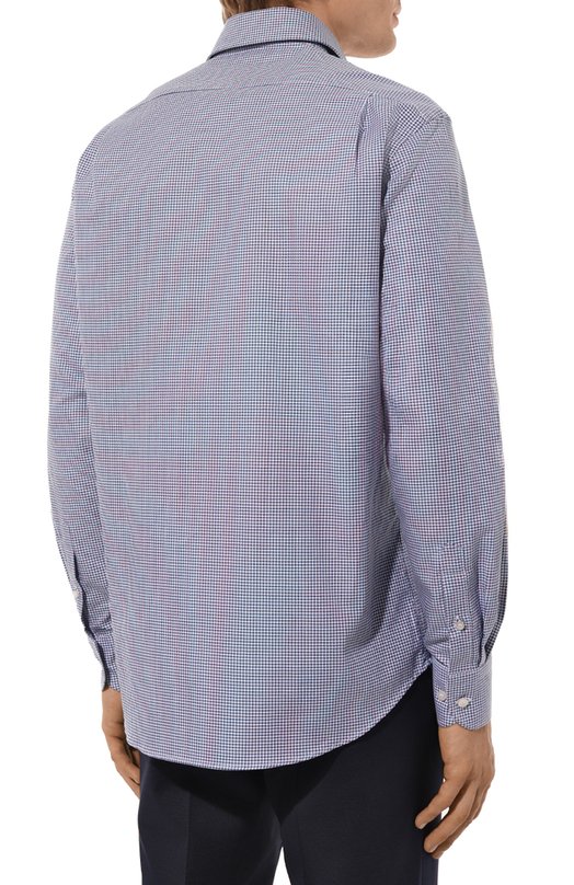 Хлопковая рубашка Paul&Shark 14313095CF Голубой  14313095CF Фото 4