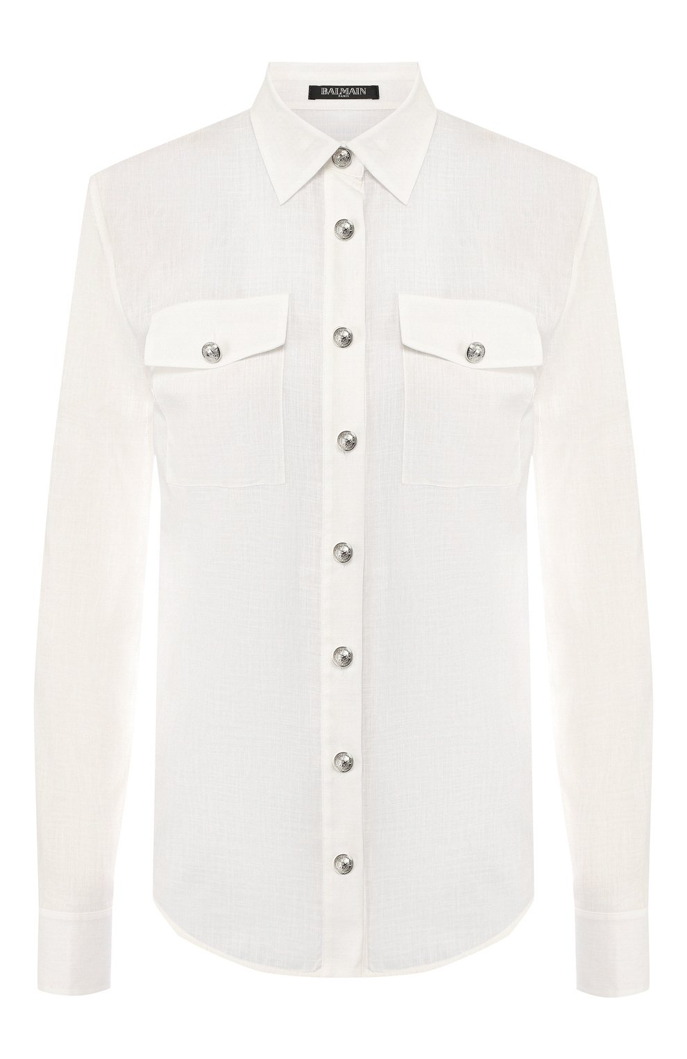 Рубашка из смеси хлопка и льна BALMAIN, арт. RF12210/C087, фото 1