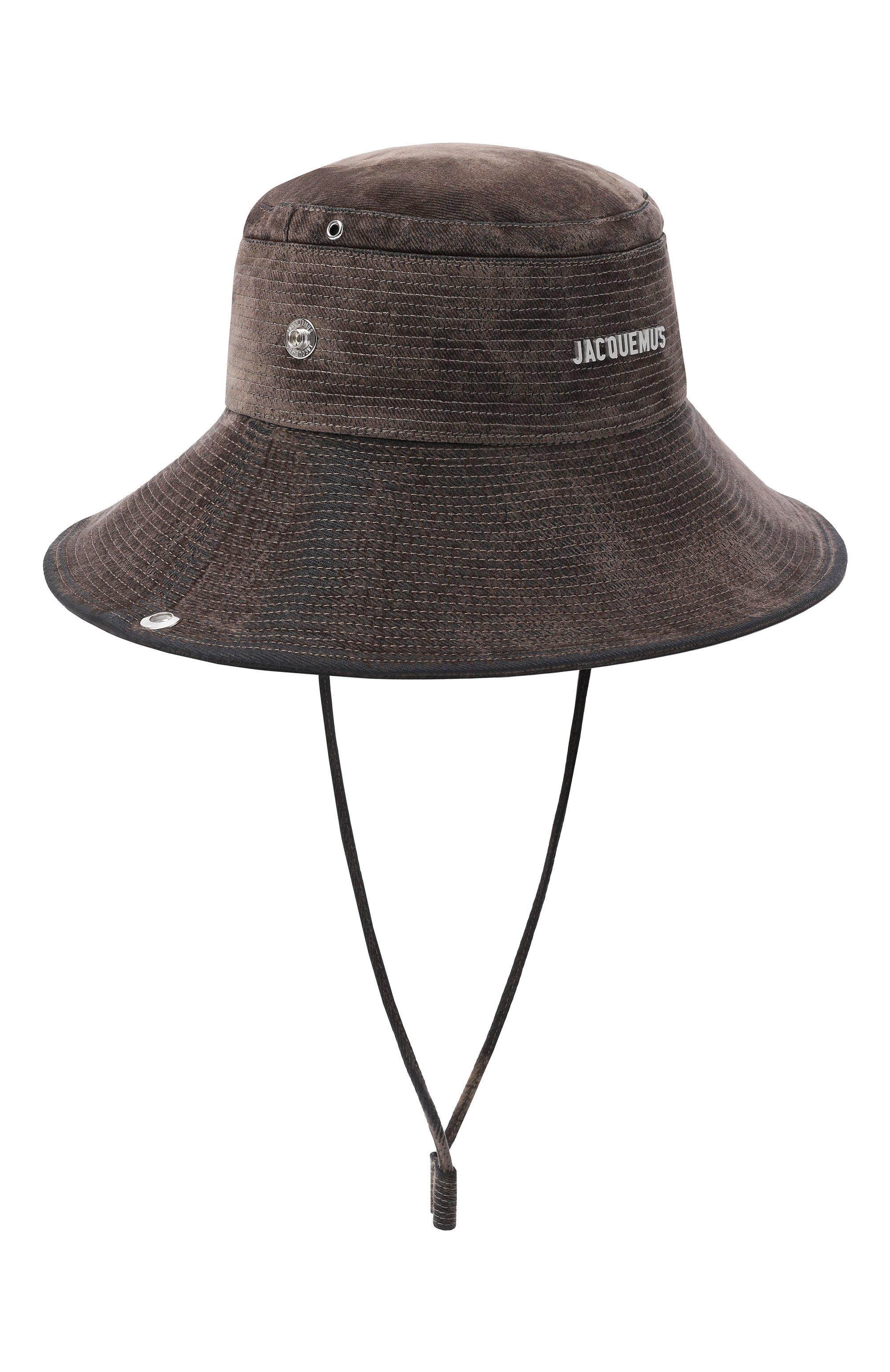 Хлопковая панама JACQUEMUS коричневого цвета по цене 39750 руб., арт. 26EACU00721/AD00051, фото 1 Хлопковая панама JACQUEMUS, арт. 26EACU00721/AD00051, фото 1