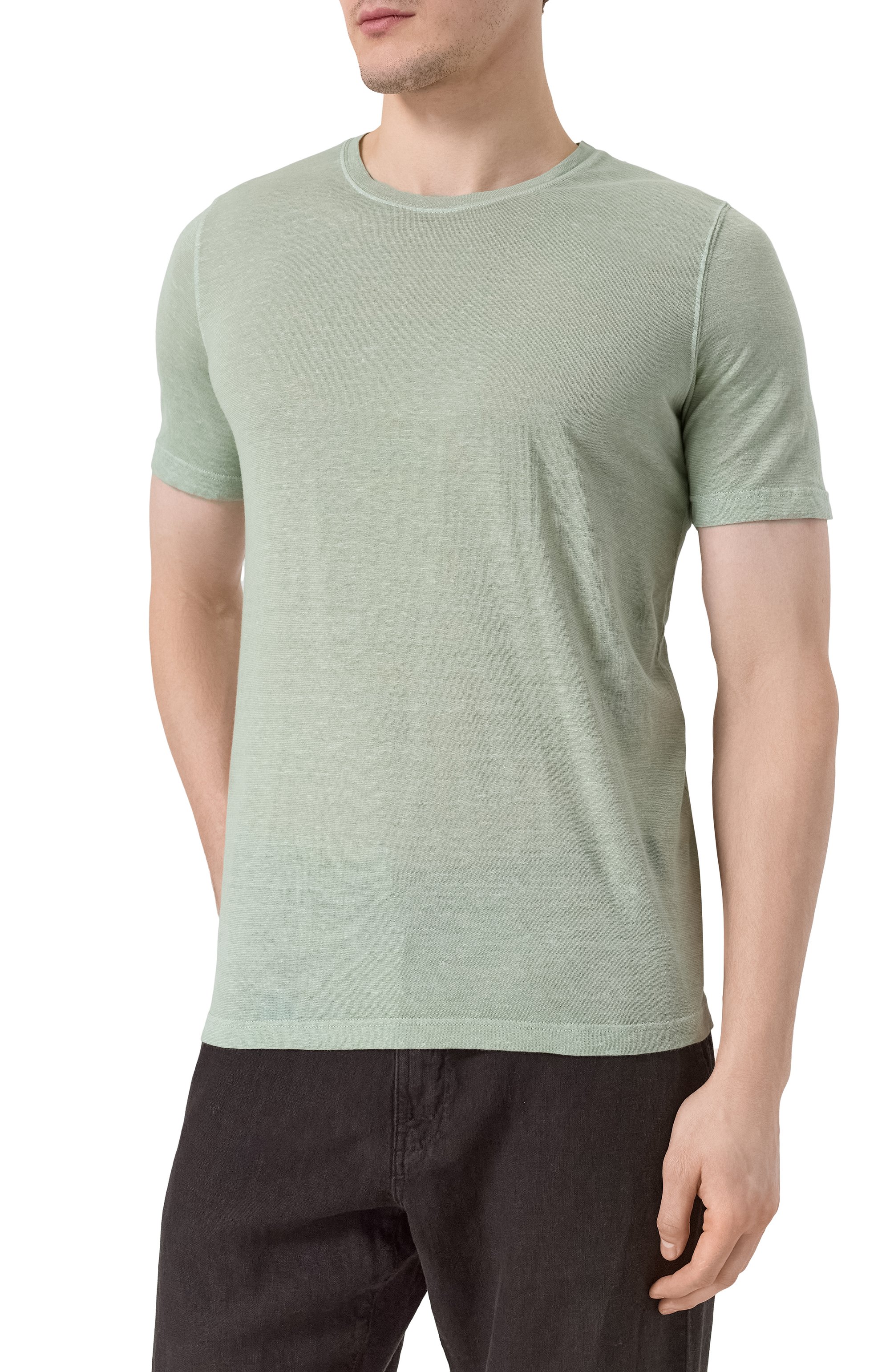 Футболка из хлопка и льна 120% LINO, арт. 32ALIM7186/G308/S01, фото 3