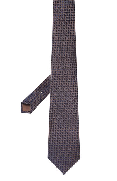 Галстук из шелка и хлопка CANALI, арт. 18/HJ04179, фото 3