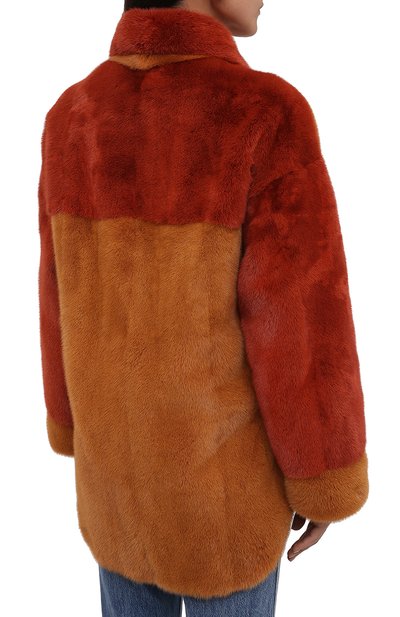Шуба из меха норки KITON коричневого цвета по цене 1235000 руб., арт. D52589X04R71, фото 4 Шуба из меха норки KITON, арт. D52589X04R71, фото 4